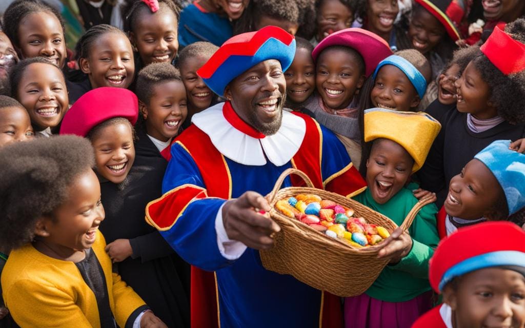 Zwarte Piet tijdens Sinterklaasfeest