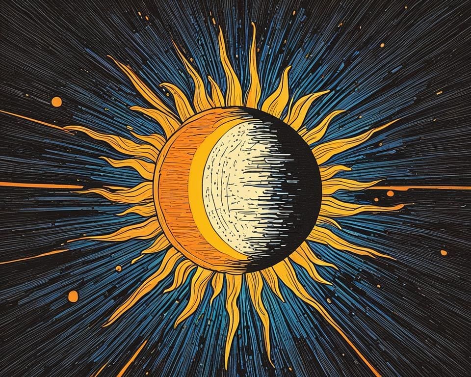 astronomisch perspectief op de kleur van de zon