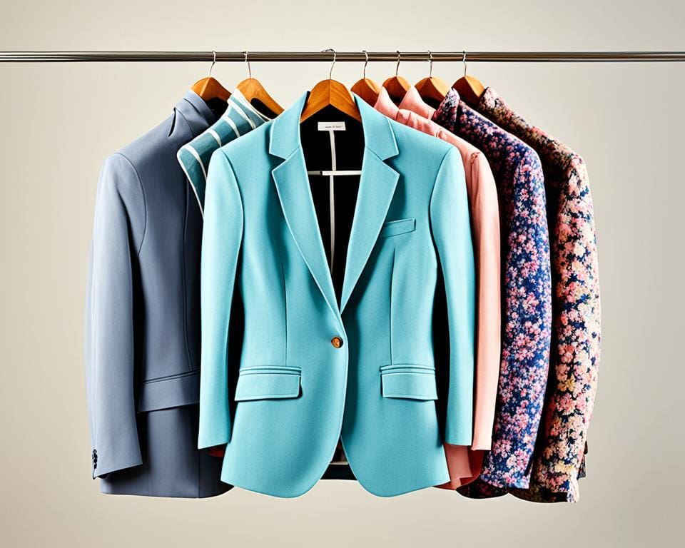 tips voor het kiezen van de perfecte blouse, t-shirt, sweater, top, jurk, broek, rok en accessoires onder een blazer