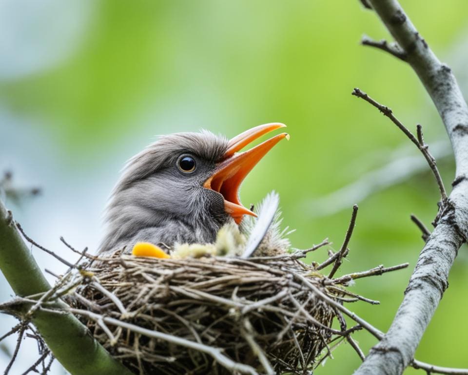 wat eten baby vogeltjes