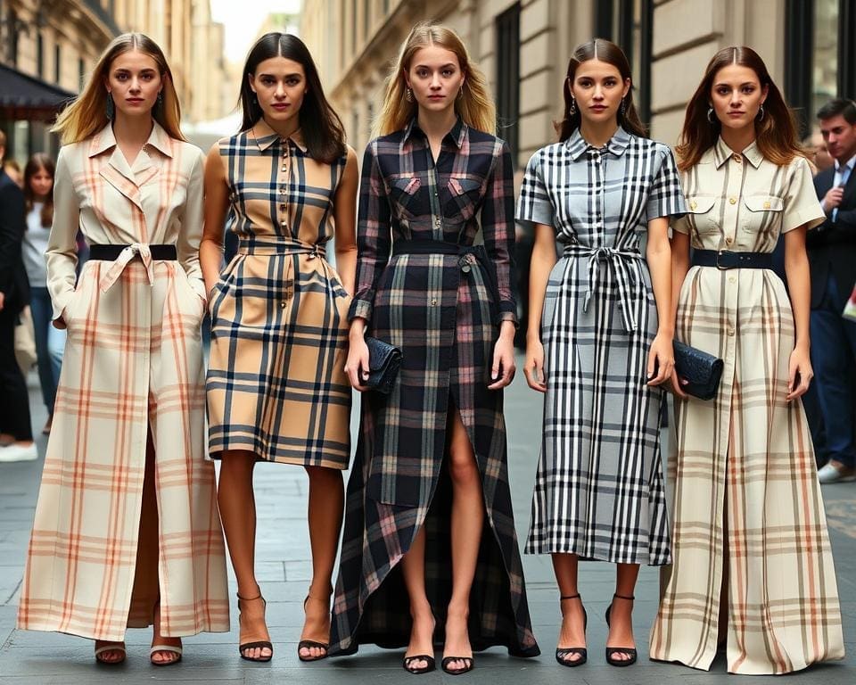 Burberry jurken: Klassiek met een moderne touch