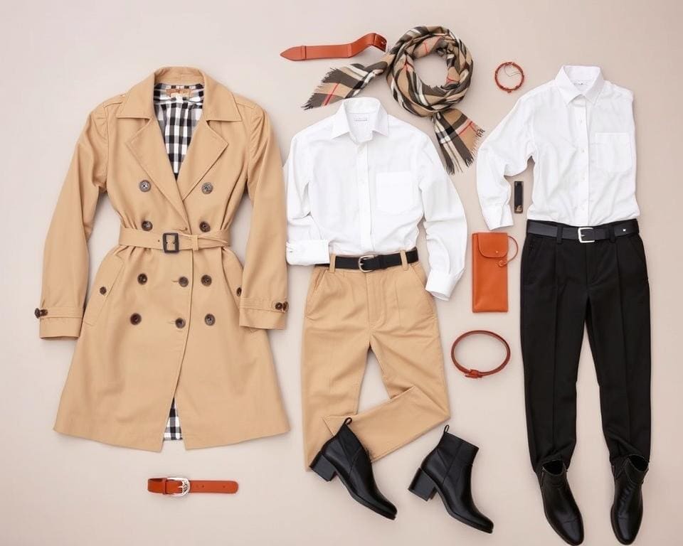 Burberry riemen en outfits