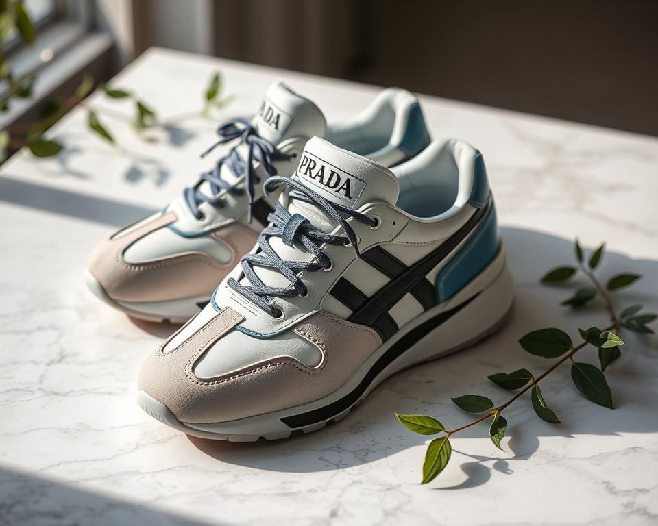 Prada sneakers: De perfecte mix van luxe en sportief