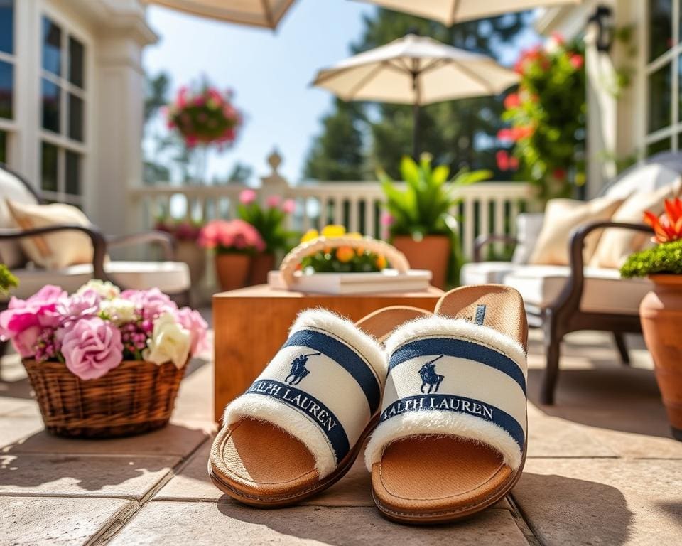 Ralph Lauren slippers: Voor een chique en ontspannen zomerstijl