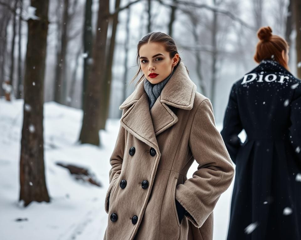 verfijnde winterlook met Dior mantels