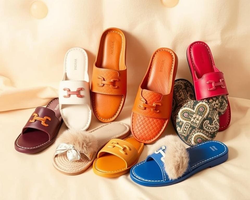 verschillende stijlen Hermès slippers